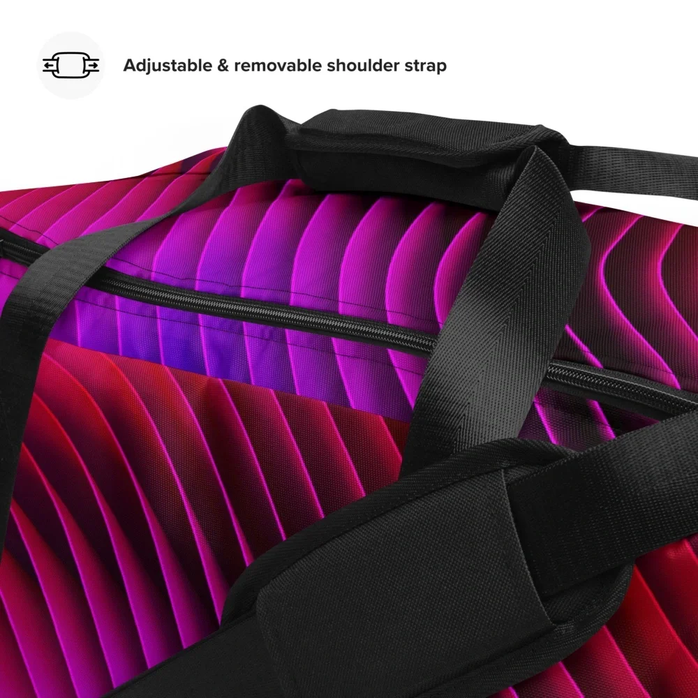 Duffel Bag Max Storage Space, Bright Colorful Design. Durable.